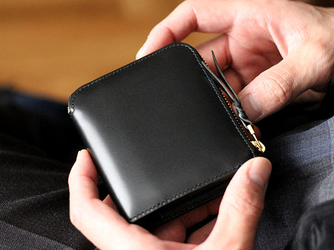 L-Zip wallet “Cram”  L字ファスナー財布